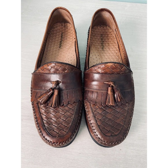 Hush Puppies Other - Hush Puppies San Remo III Brown Leather Tassel Shoes Size 11
